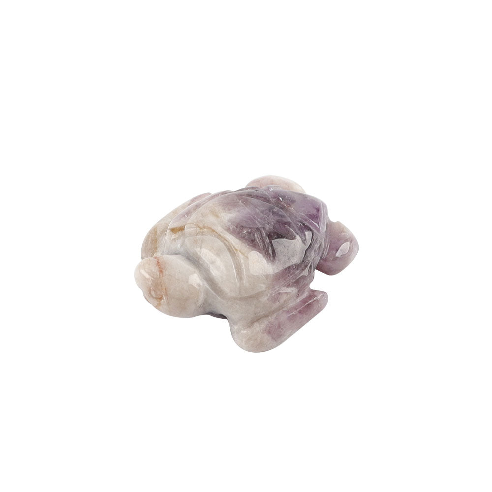 Mini 1.04" Amethyst Crystal Turtle Carving for Healing