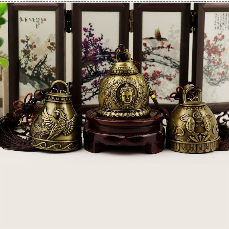 Feng Shui Buddha Zinc Alloy Wind Chime Bell for Zen