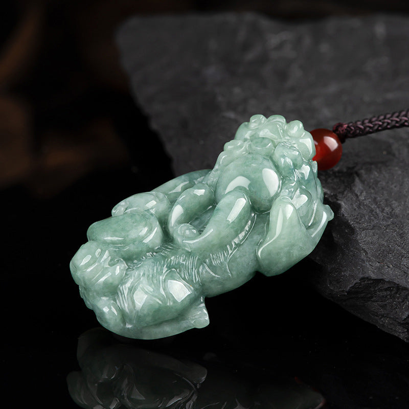 Jade PiXiu Wealth Luck Necklace | Prosperity Charm
