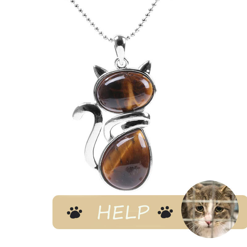 Save A Cat Spiritual Protection Pendant Necklace