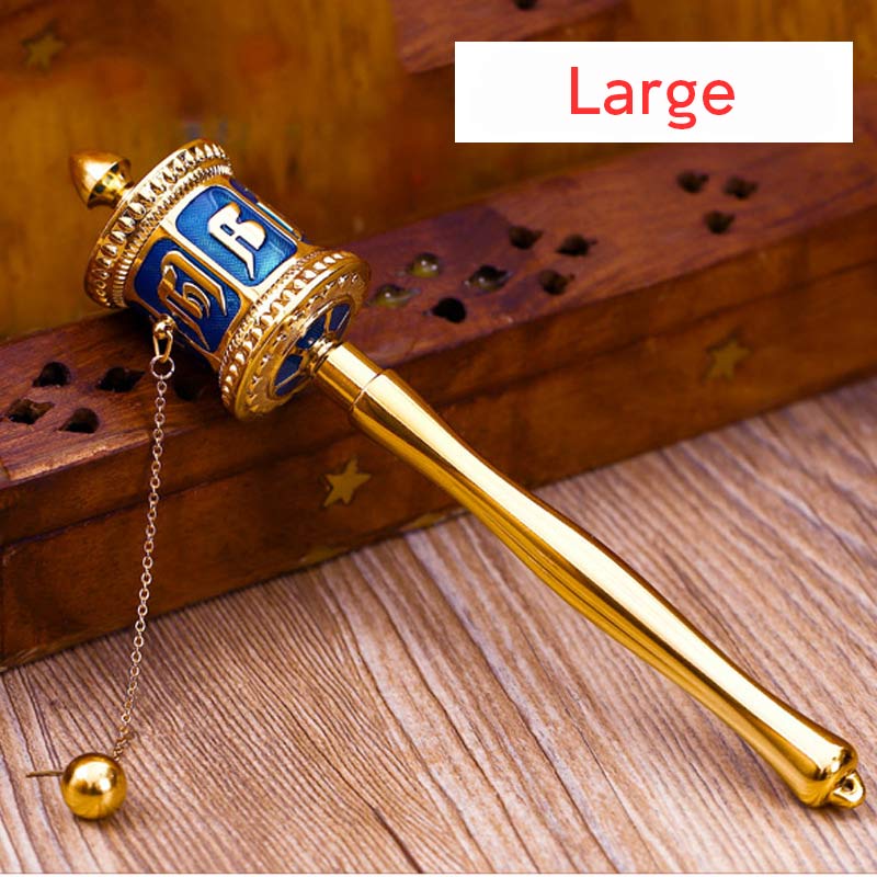 Medium Tibetan Prayer Wheel with Om Mani Padme Hum Mantra