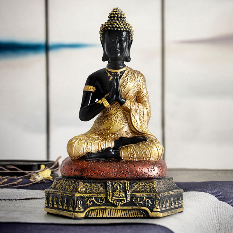 Buddha Compassion Resin Statue for Serenity and Luck