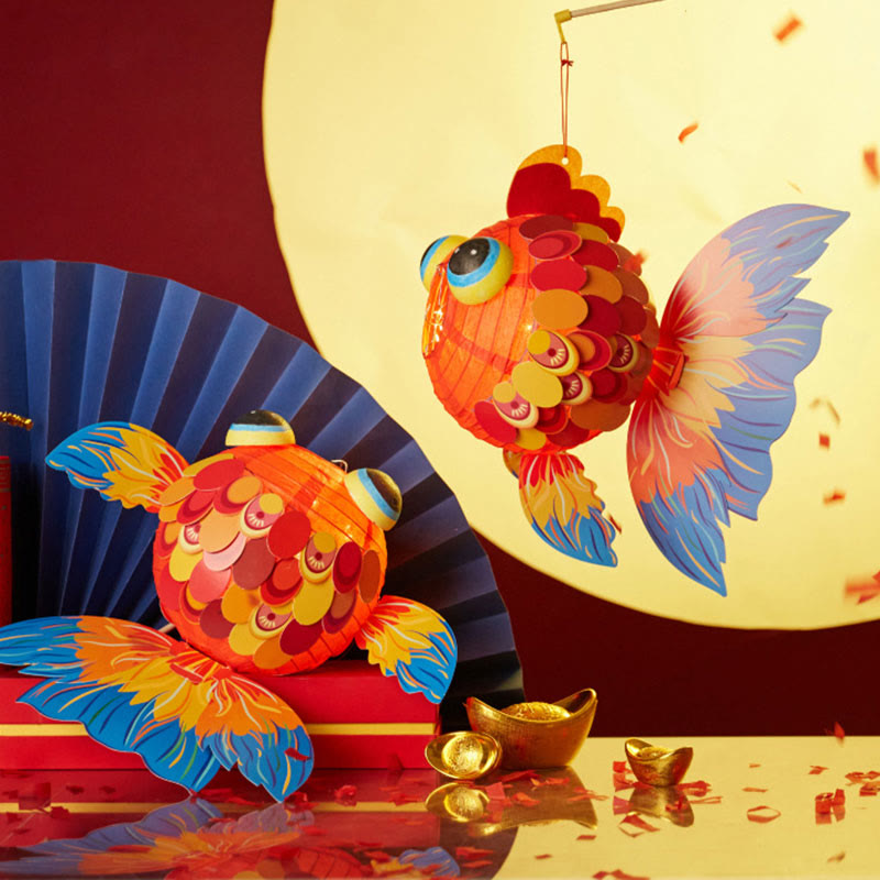 DIY Good Luck Koi Fish Paper Lantern | Zen Decor