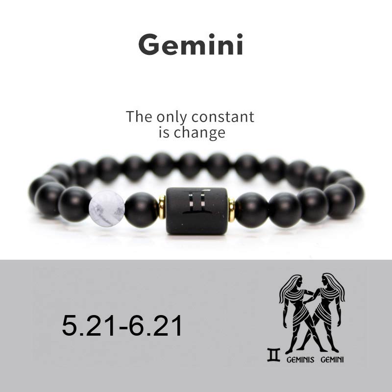 8mm Black Onyx Adjustable Chinese Zodiac Bracelet