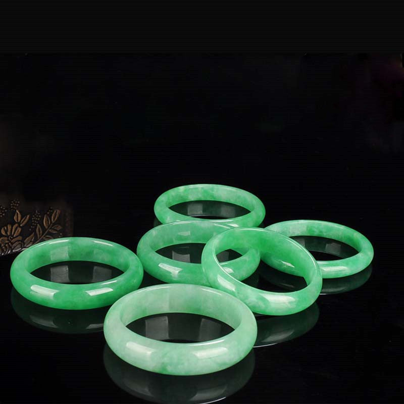 Jade Bangle Bracelet 58mm for Abundance & Protection