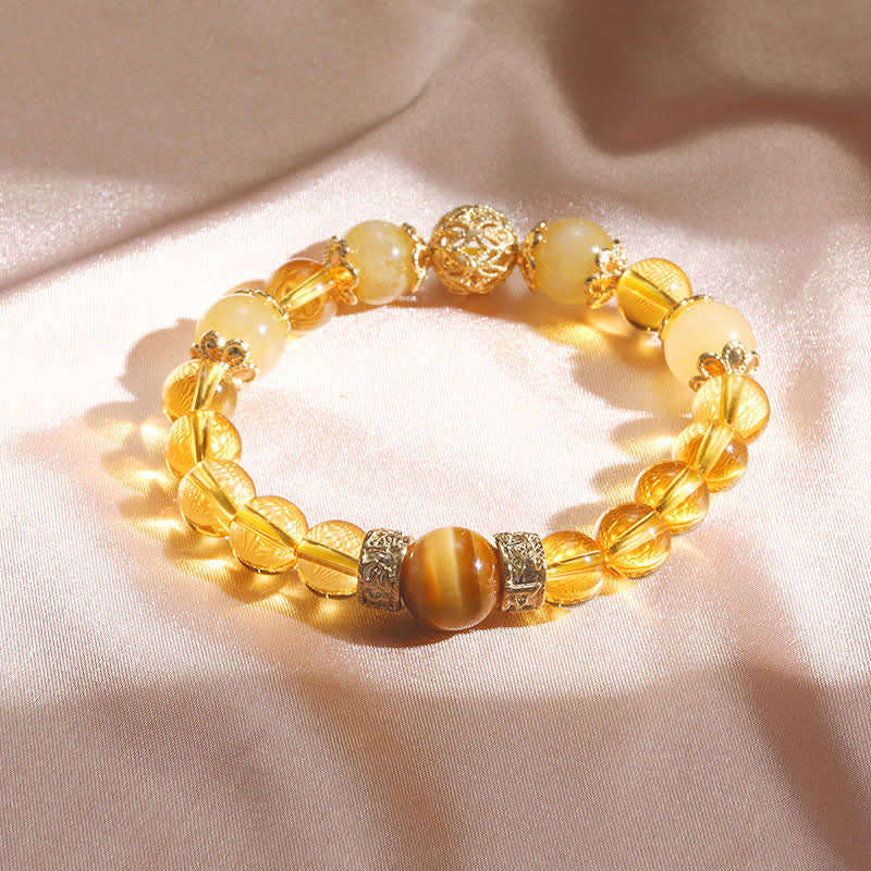 Citrine Generosity Prosperity Bracelet 16cm Elastic