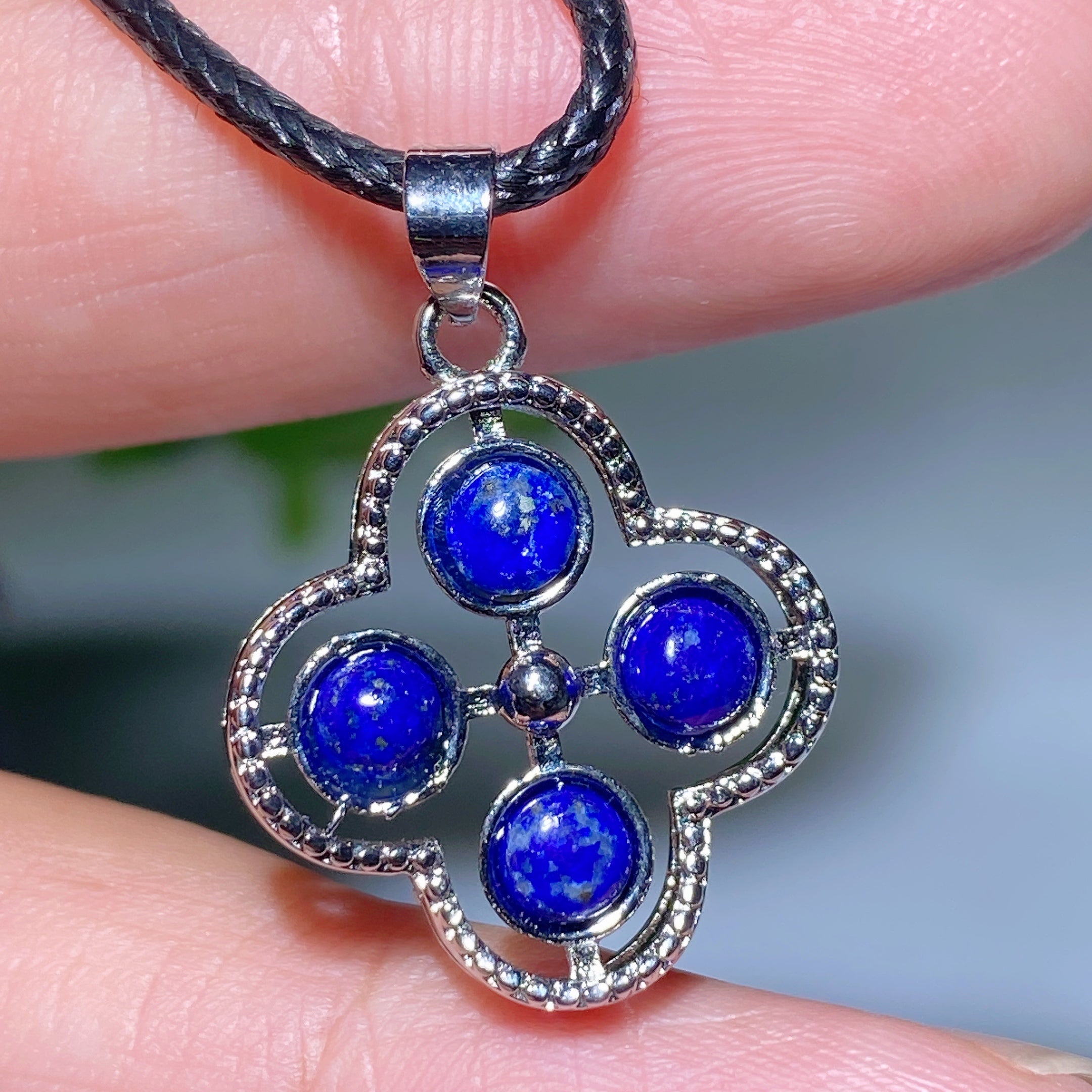 2cm Mixed Crystal Four-Leaf Clover Pendant for Healing