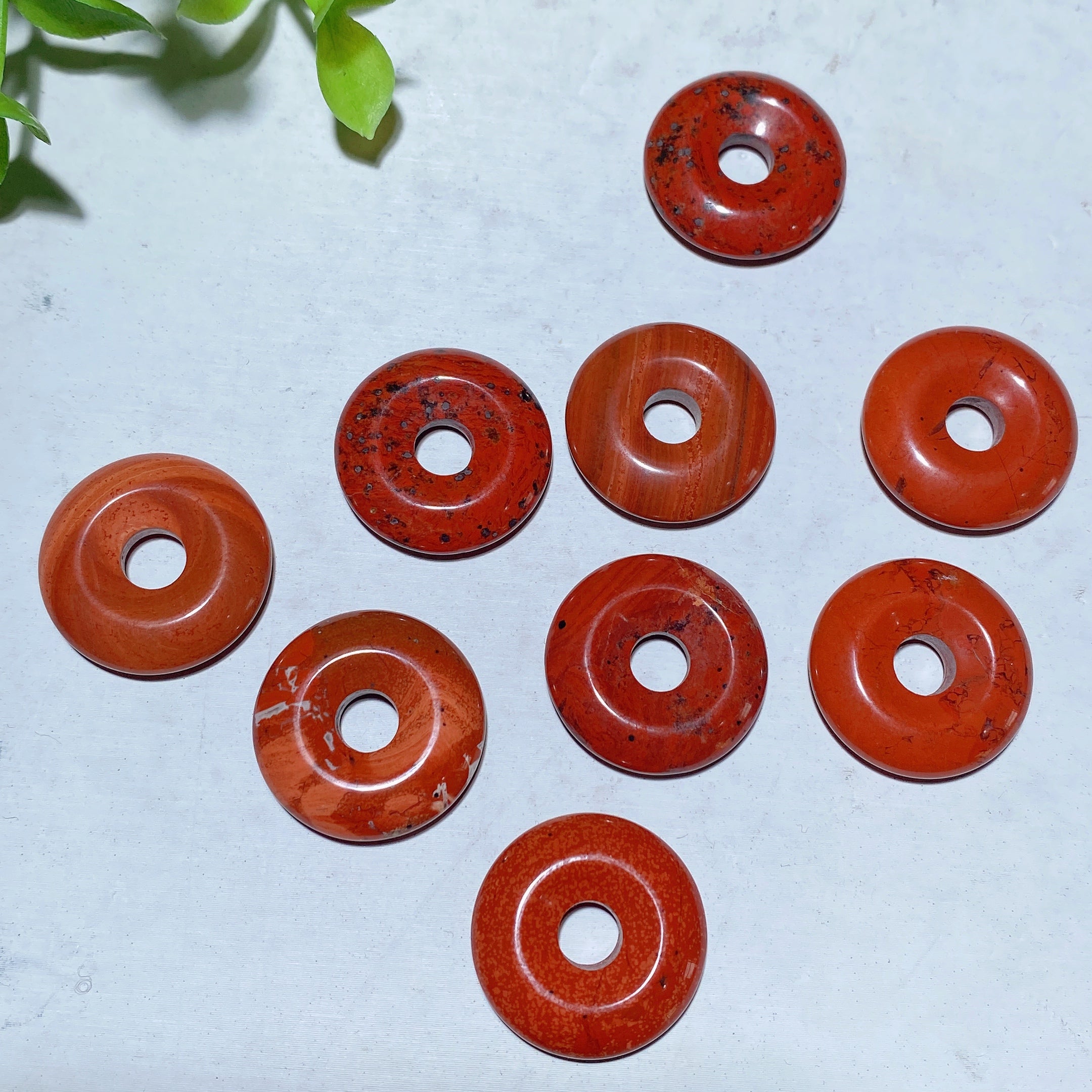 2cm Mixed Crystal Mini Donut Pendant Spiritual Necklace