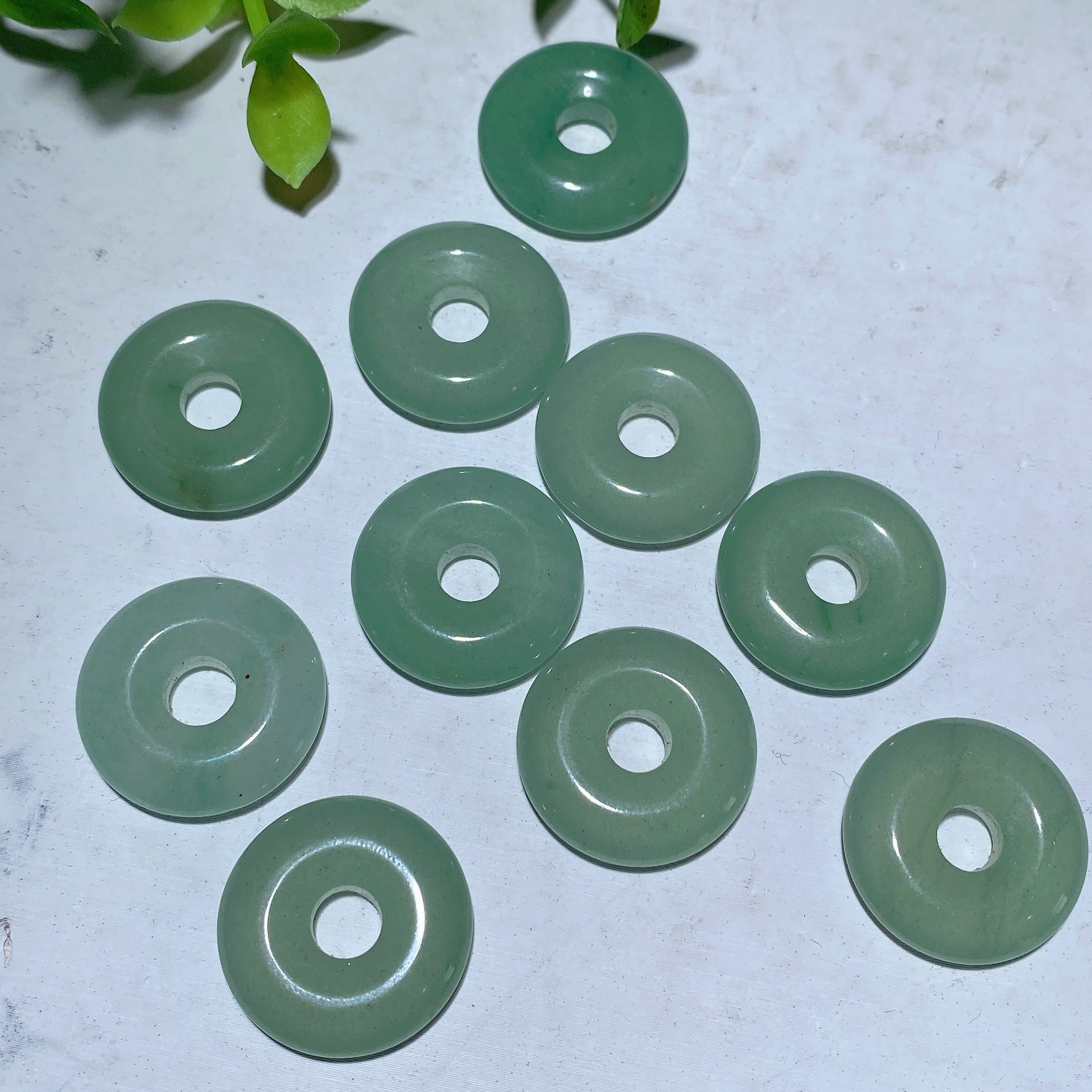 2cm Mixed Crystal Mini Donut Pendant Spiritual Necklace