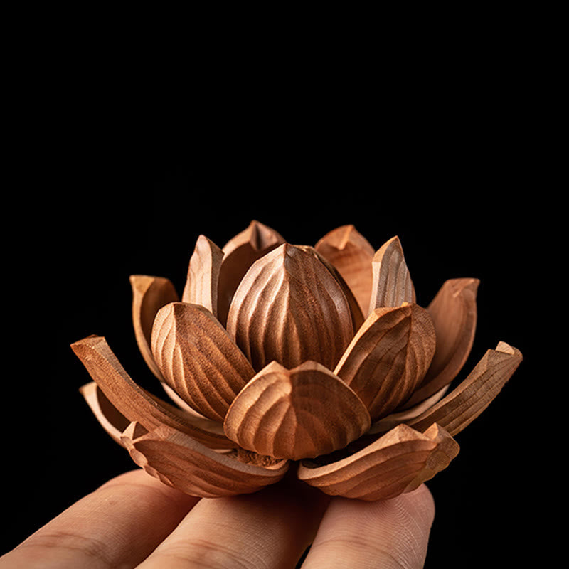 Boxwood Peach Wood Bodhi Seed Lotus Car Hanging Charm