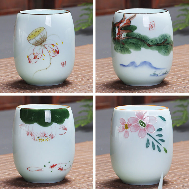 Ceramic Spiritual Teacup 180ml for Zen Meditation Rituals