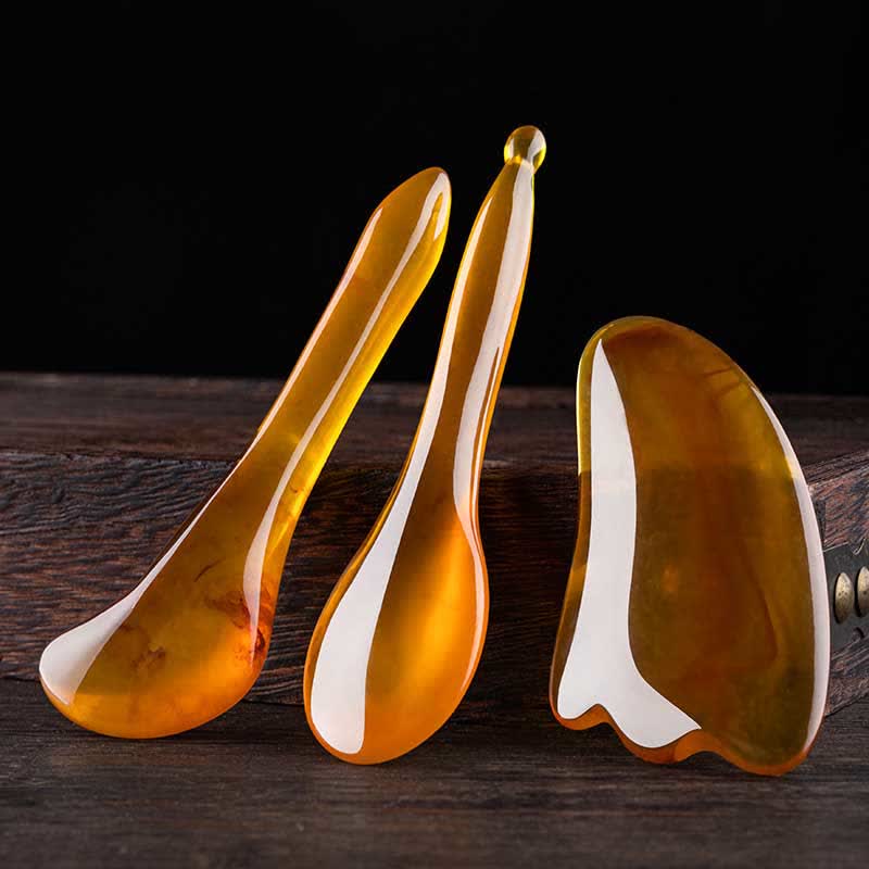 Resin Gua Sha Whole Body Massage Tool Set for Facial Care
