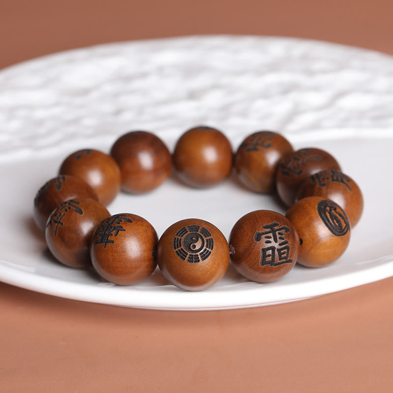 Lightning Struck Jujube Wood 12mm Protection Spiritual Bracelet