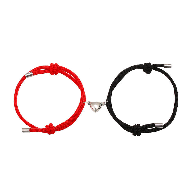 Magnetic Couple Red String Bracelets | Protection & Strength