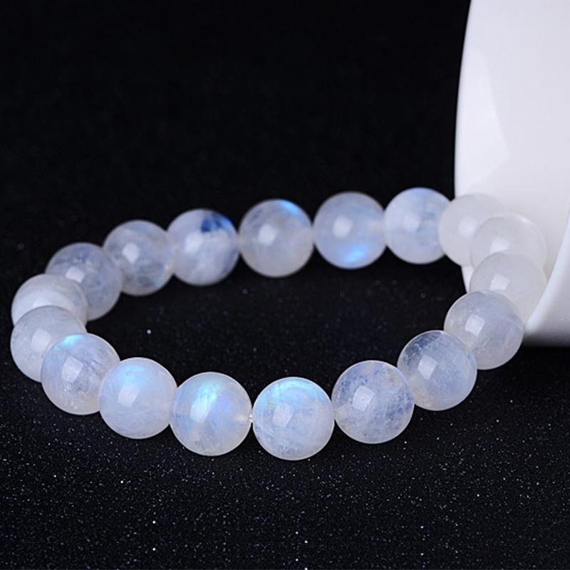 Moonstone Prosperity Bracelet 6mm for Intuition & Calm
