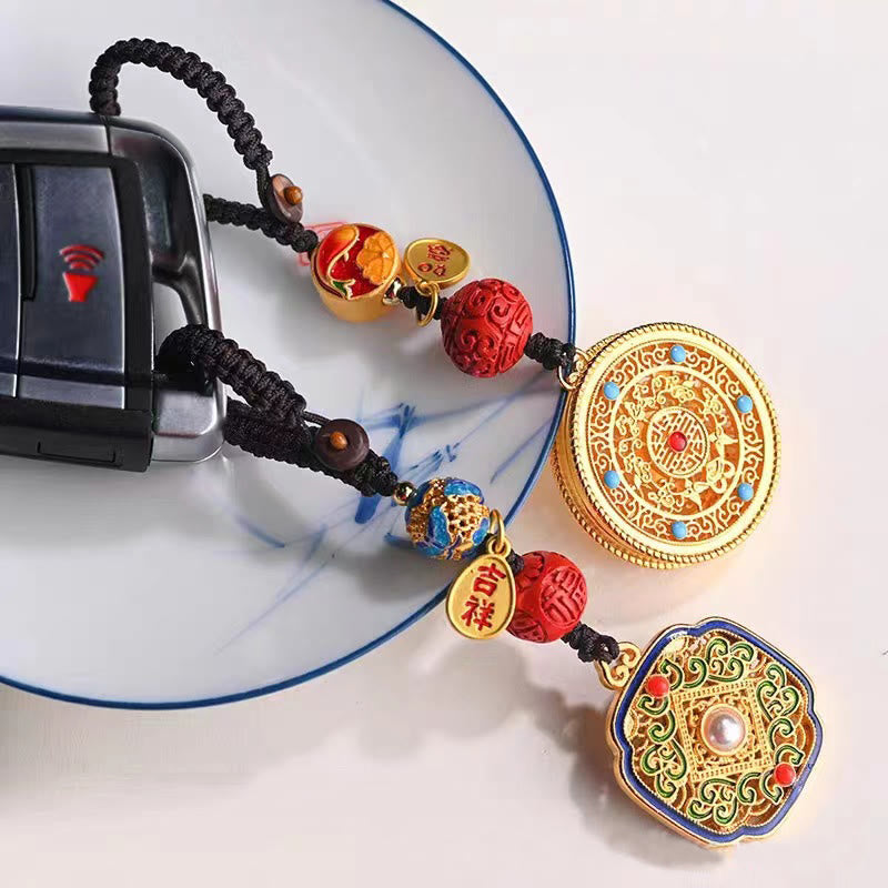 Blessing Fu Character Ruyi Charm Key Chain | Spiritual Jewelry