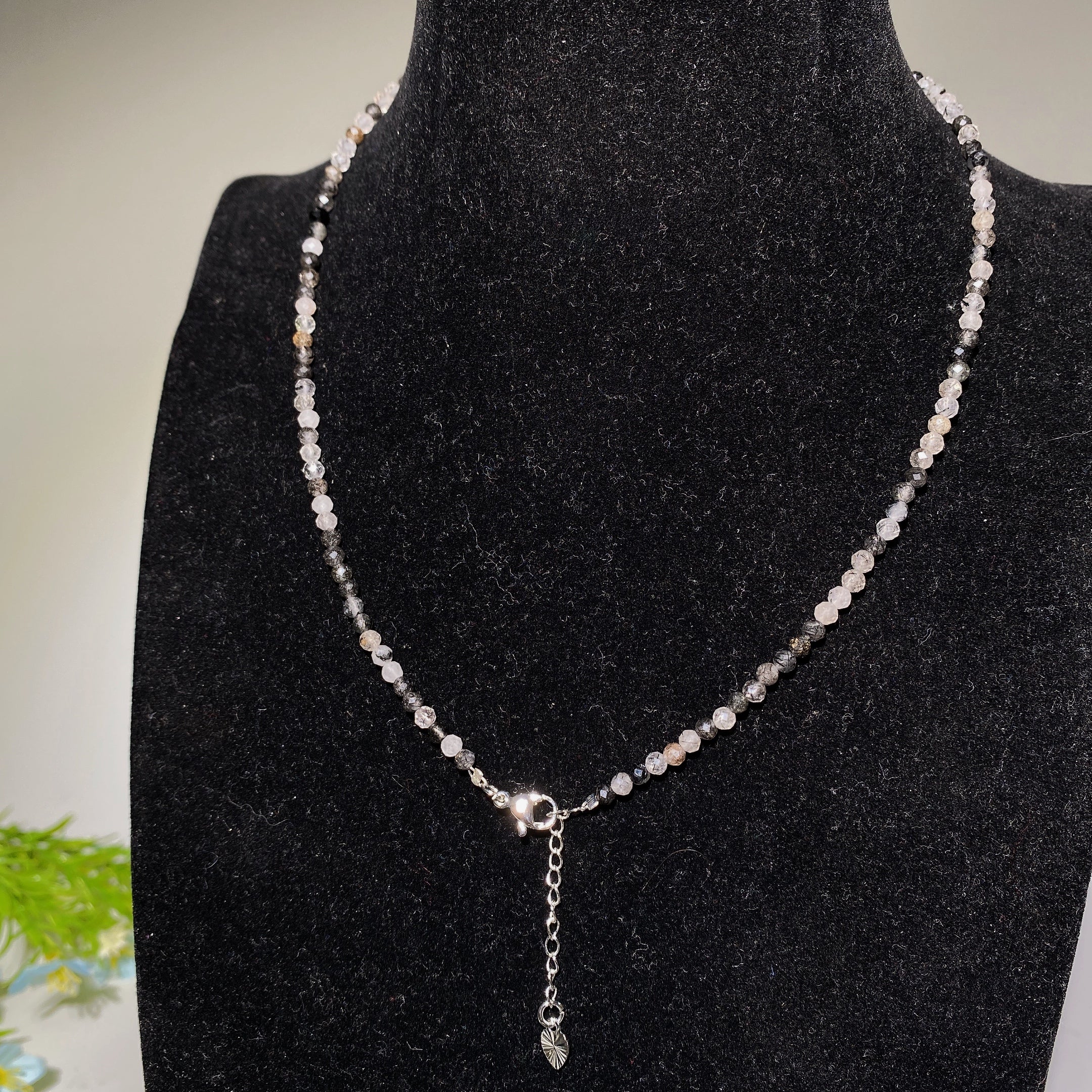 2mm Mixed Crystal Faceted Spiritual Necklace Healing Energy