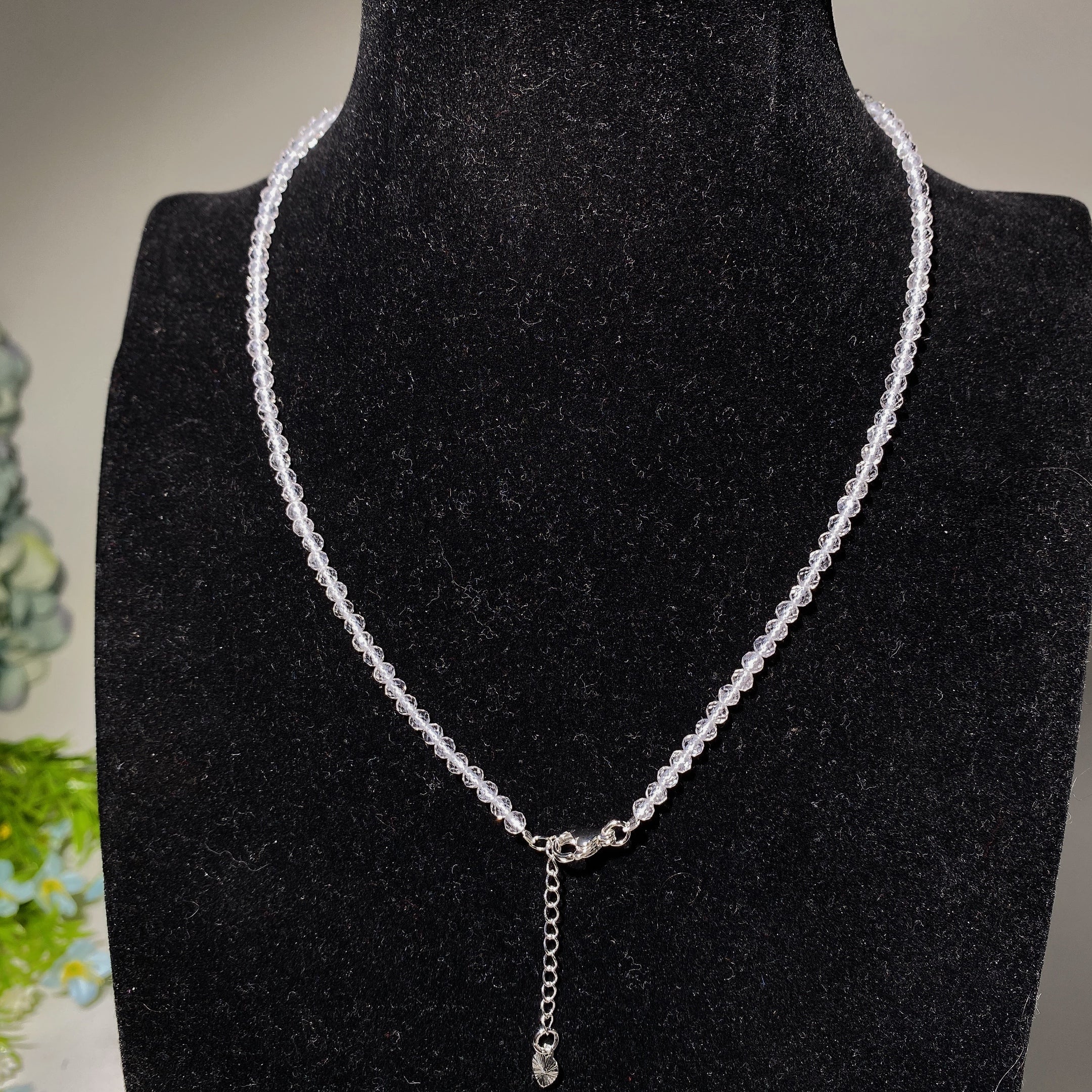 2mm Mixed Crystal Faceted Spiritual Necklace Healing Energy