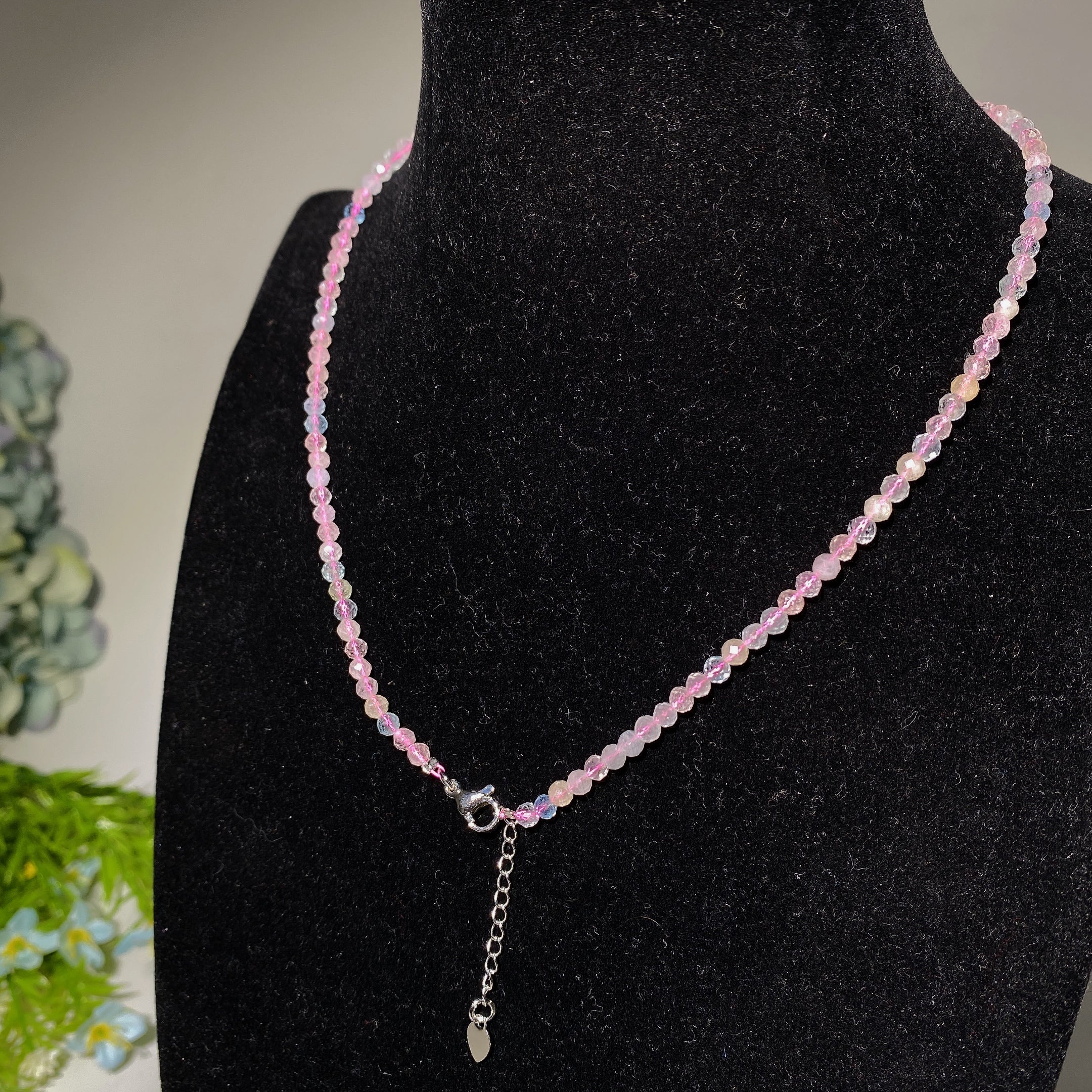 2mm Mixed Crystal Faceted Spiritual Necklace Healing Energy