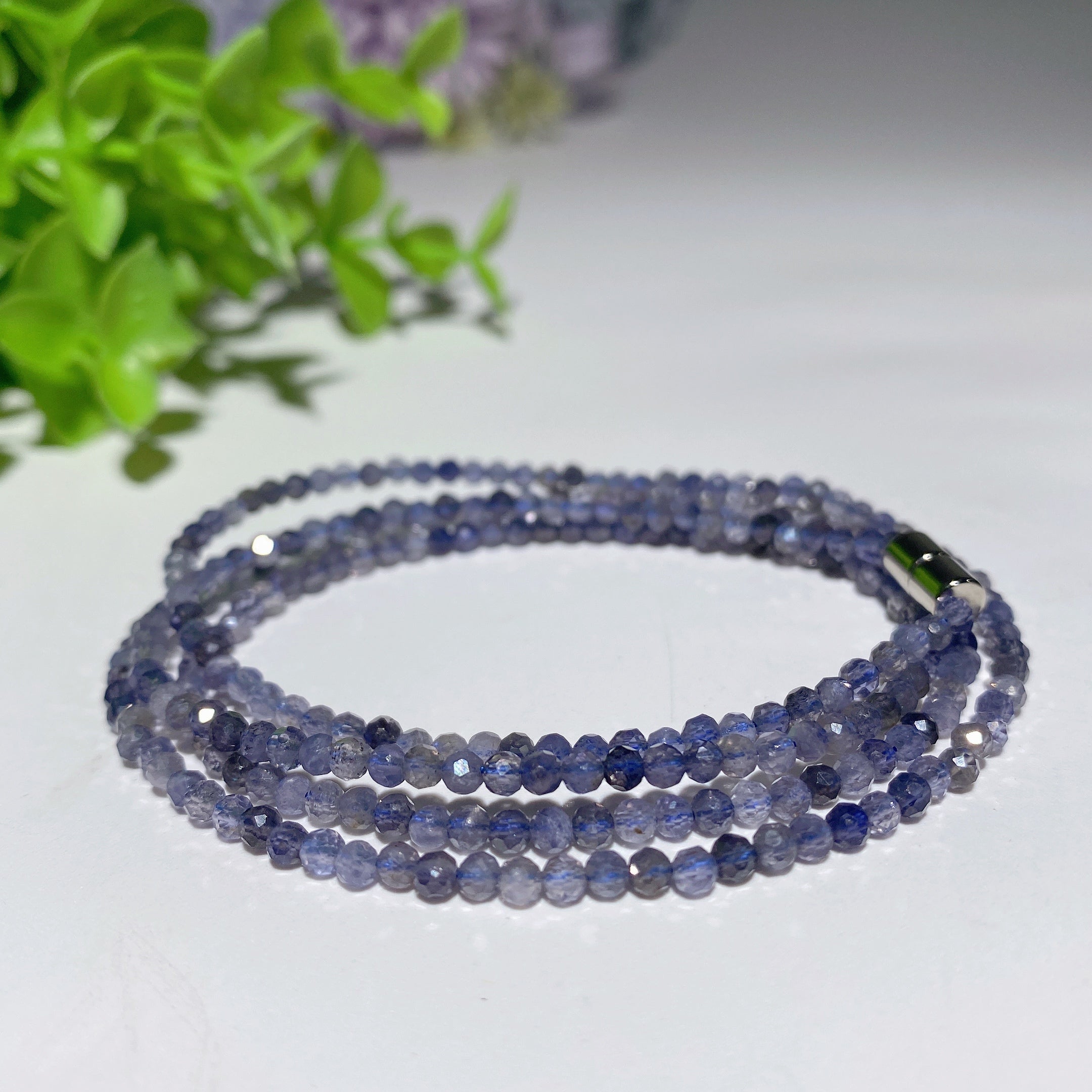 2mm Mixed Crystal Spiritual Healing Necklace Magnetic Buckle