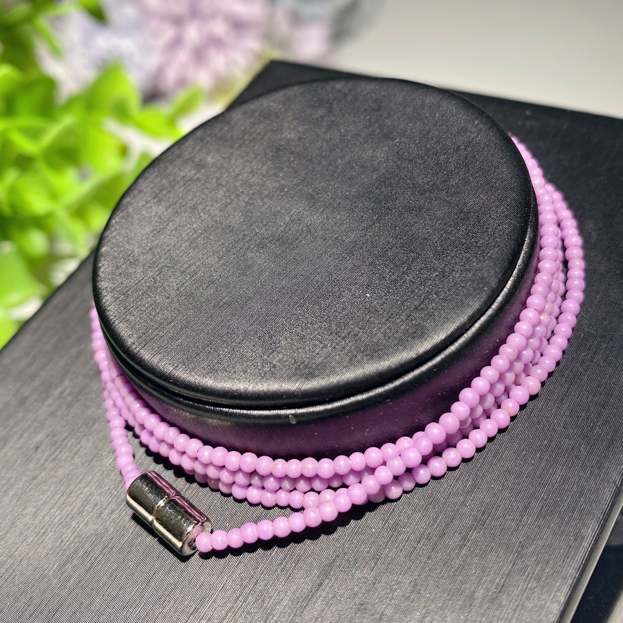 2mm Mixed Crystal Spiritual Healing Necklace Magnetic Buckle