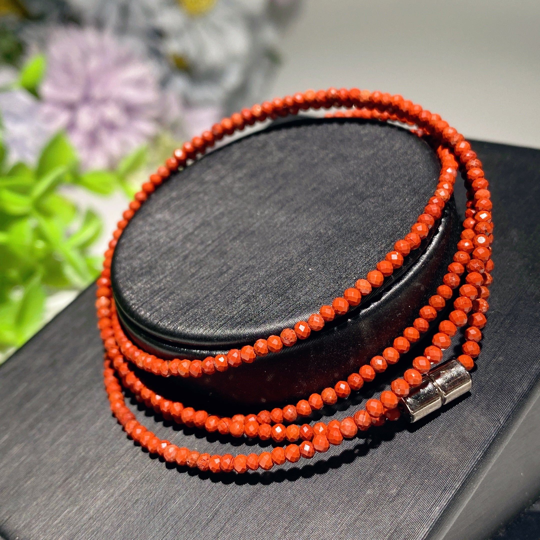 2mm Mixed Crystal Spiritual Healing Necklace Magnetic Buckle