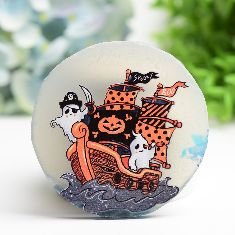 3.0-3.5 inch Agate Halloween Crystal Slab for Healing