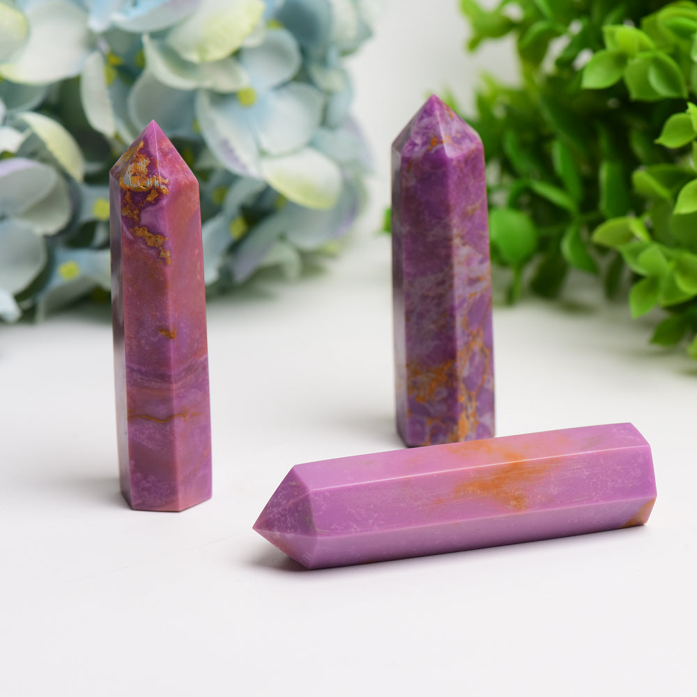 3.0-4.0 Inch Phosphosiderite Crystal Point Healing Energy