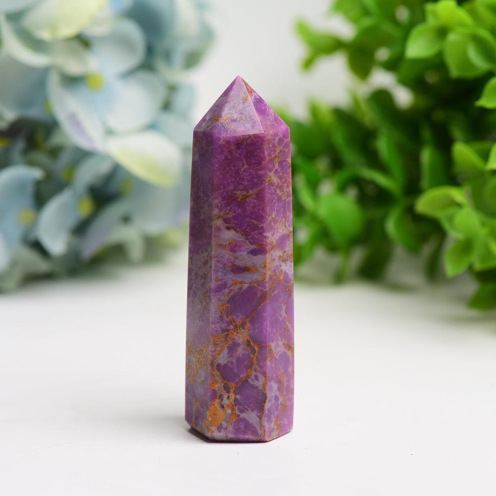 3.0-4.0 Inch Phosphosiderite Crystal Point Healing Energy