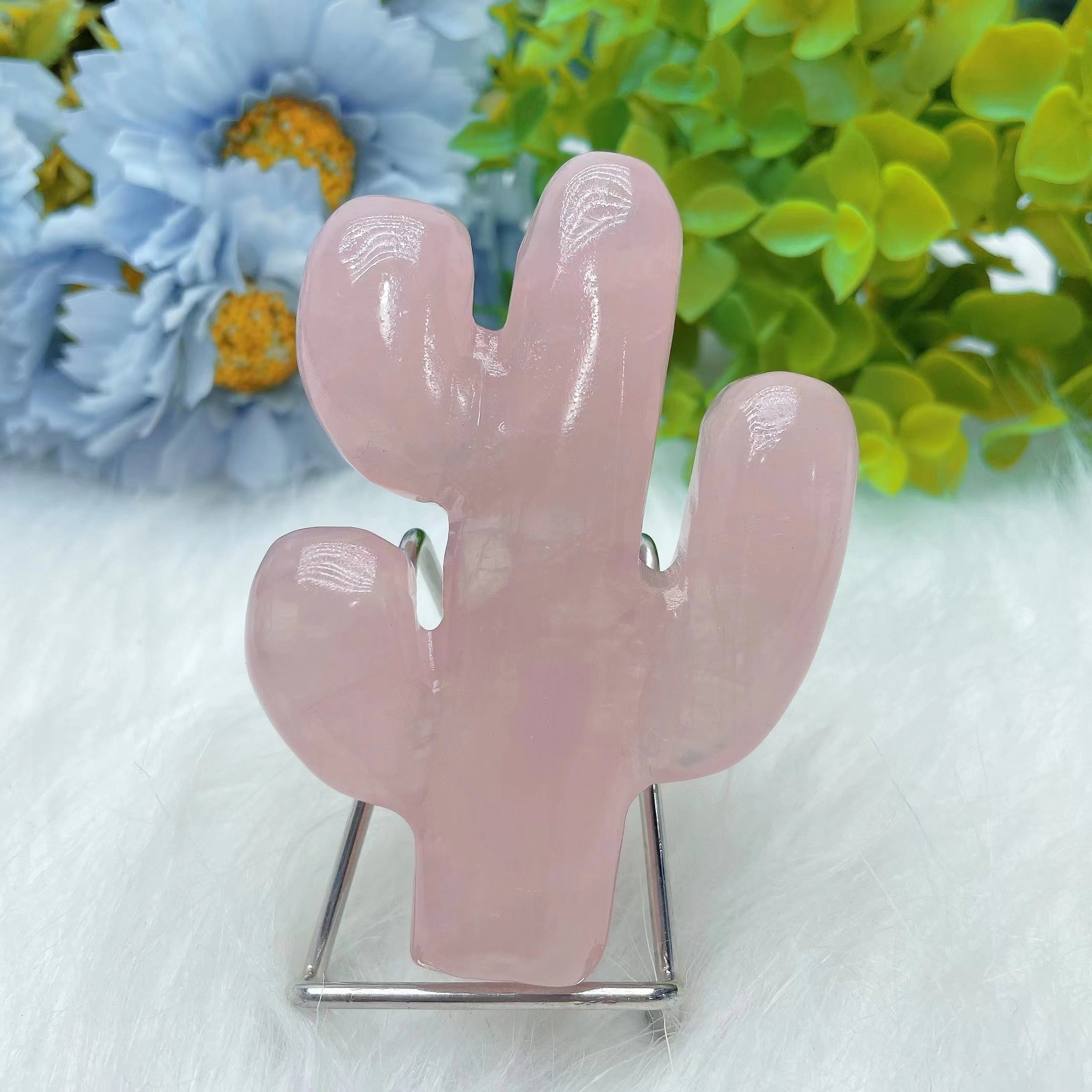 3.0 Inch Crystal Cactus Figurine Carving for Energy Healing
