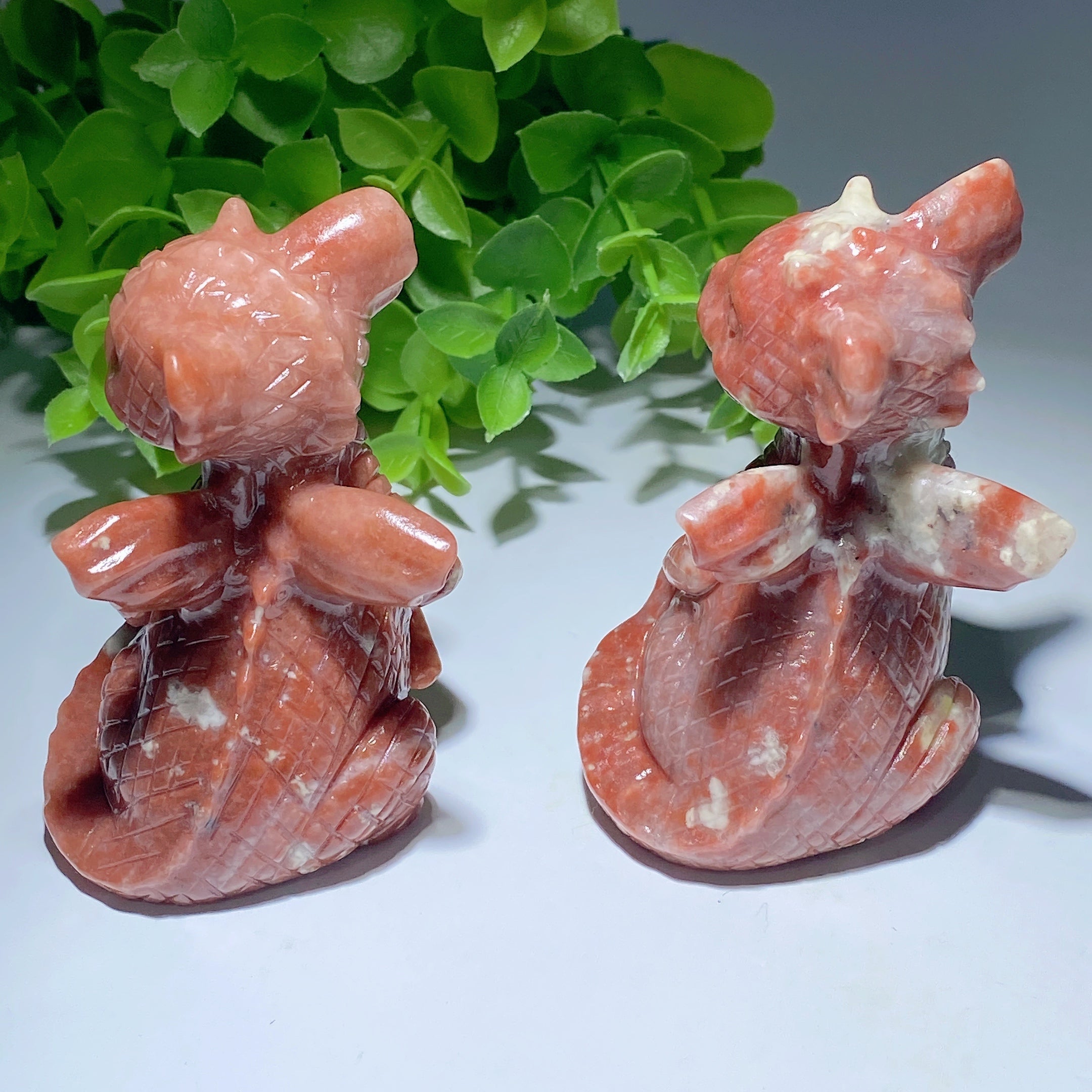 3.0 Inch Jade Dragon Carving Sculpture for Feng Shui