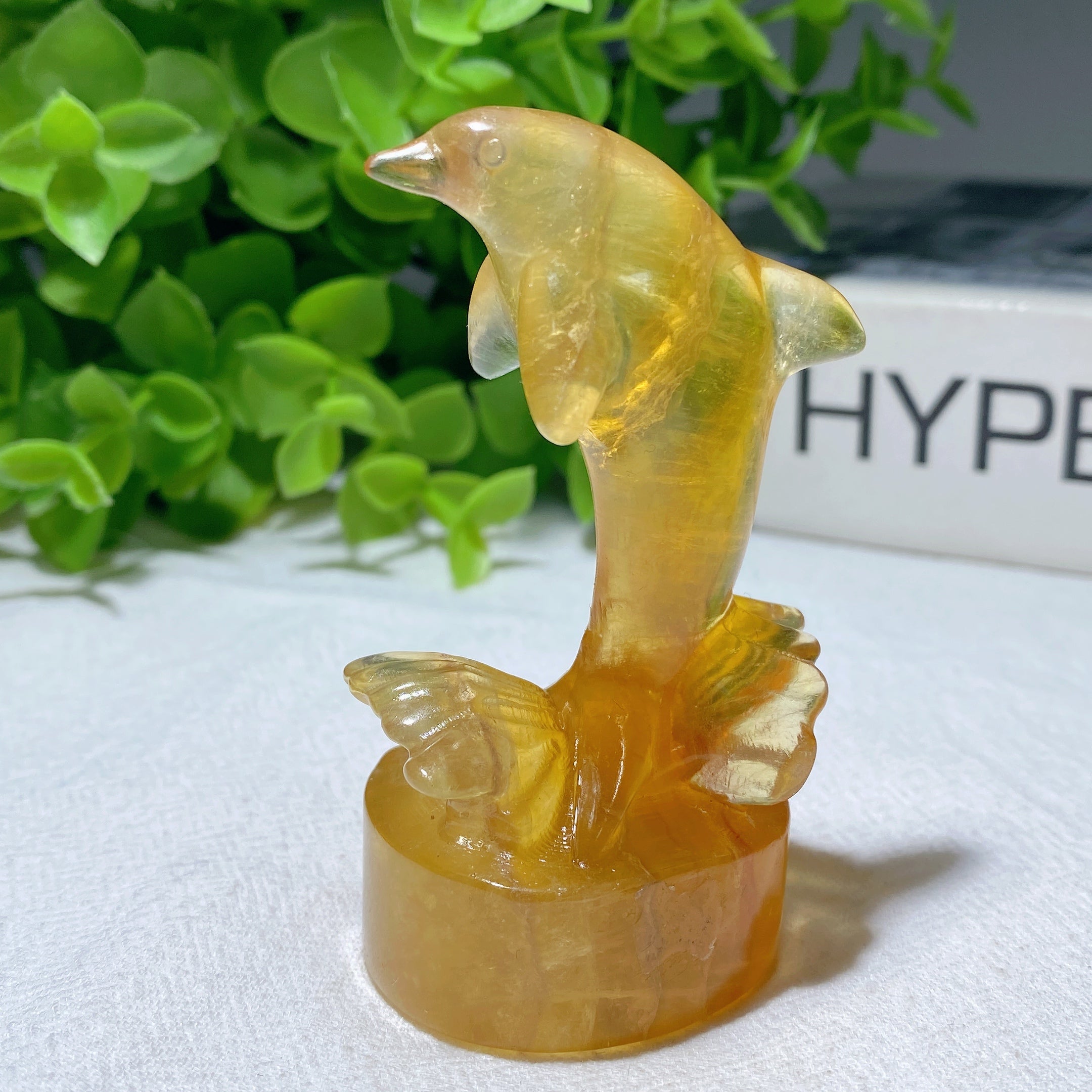 3.0 inch Mixed Crystal Dolphin Figurine for Healing