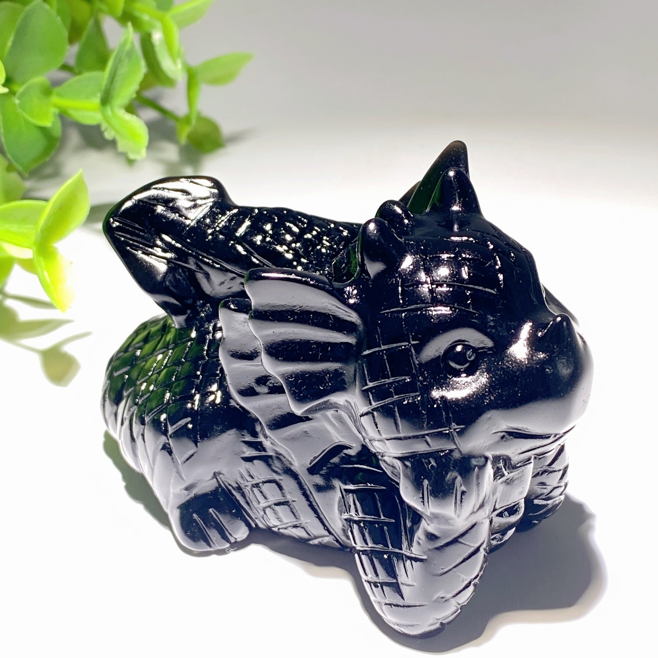 3.0 inch Mixed Crystal Dragon Carvings for Healing