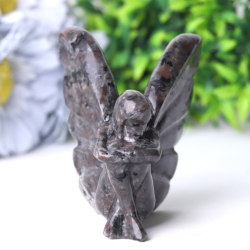 3.0-Inch Yooperlite Fairy Crystal Carving Figurine