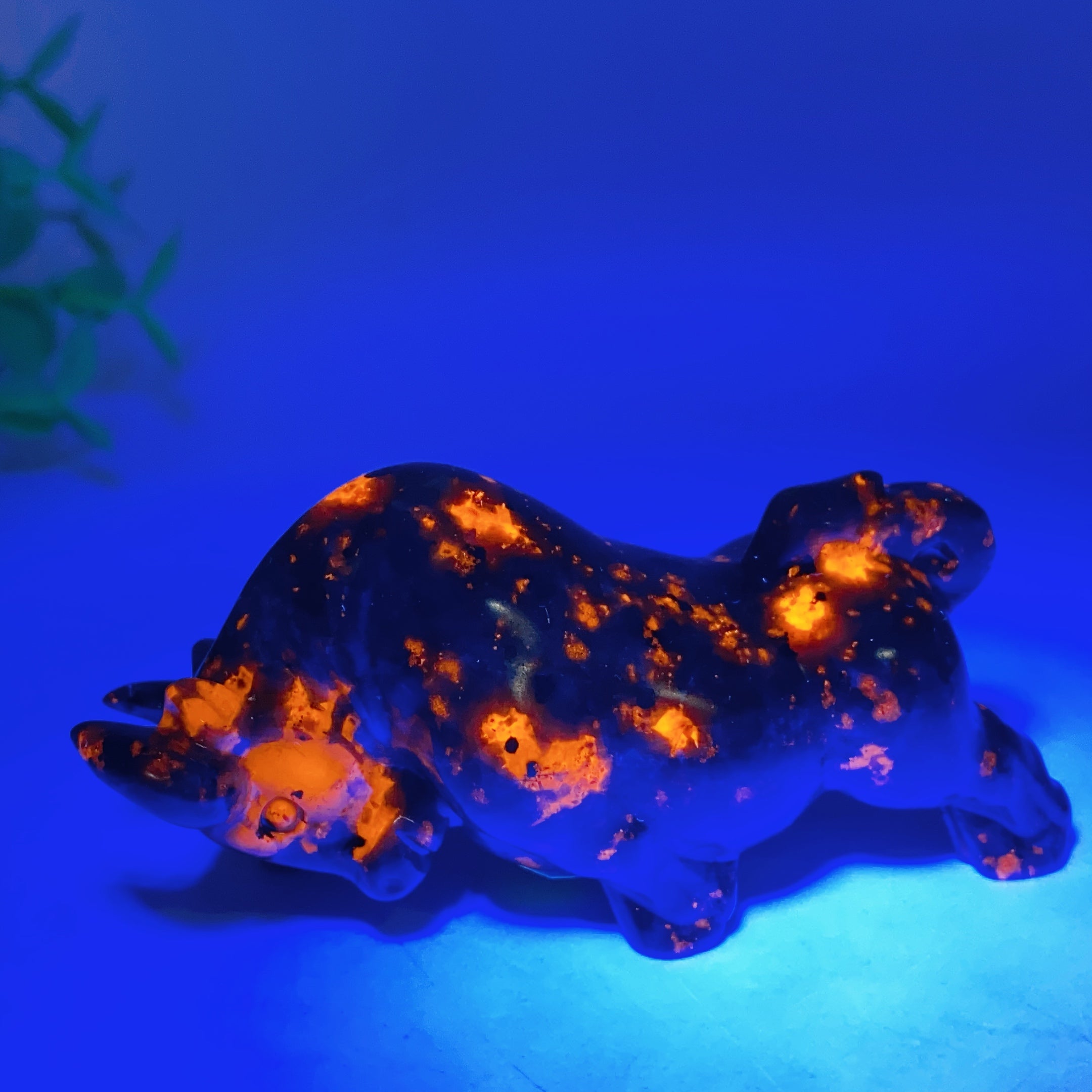 3.1-inch Crystal Bull Carving for Meditation & Healing