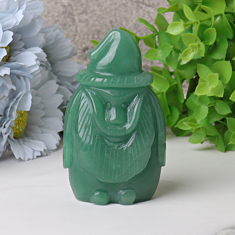 3.1 inch Crystal Santa Claus Figurine for Spiritual Decor