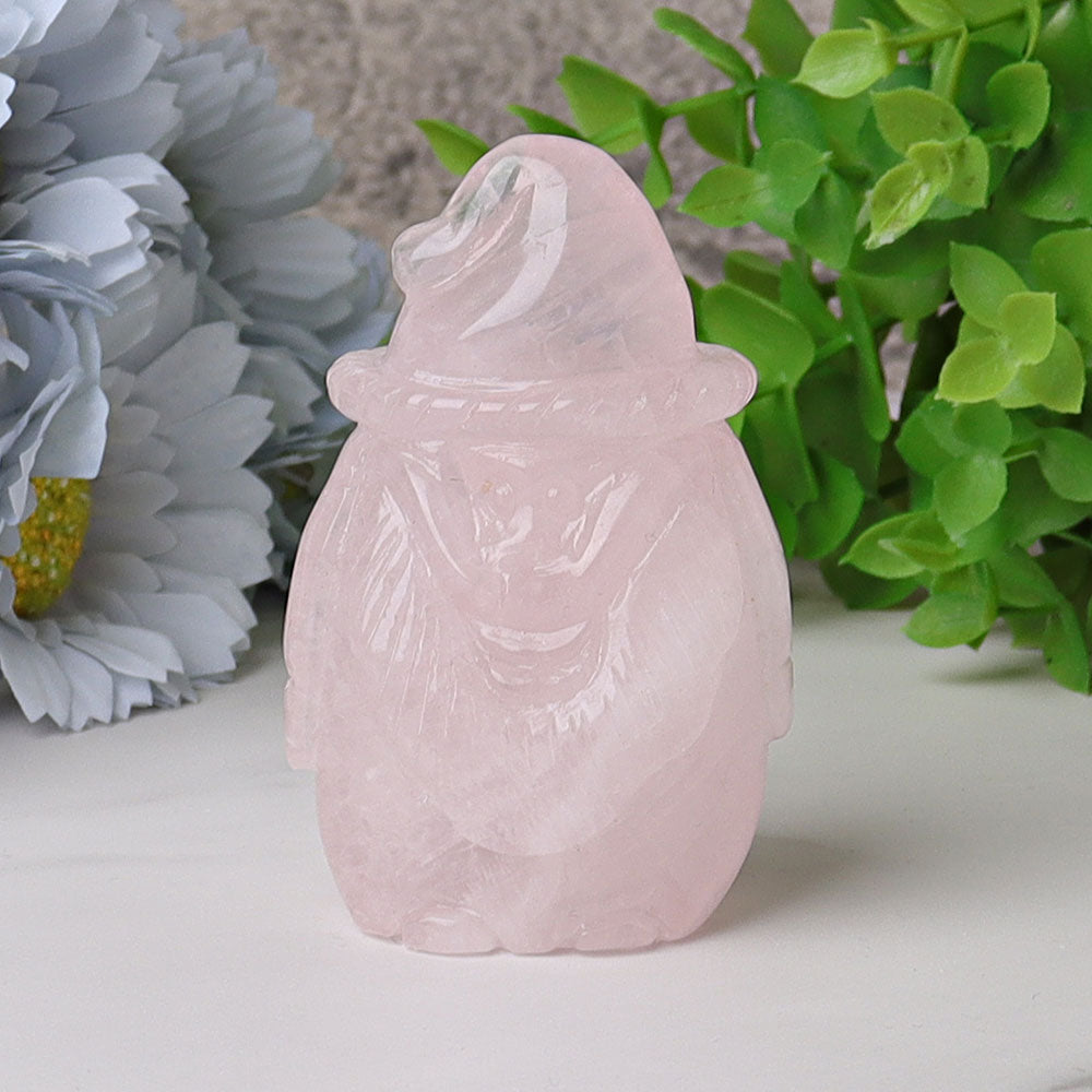 3.1 inch Crystal Santa Claus Figurine for Spiritual Decor