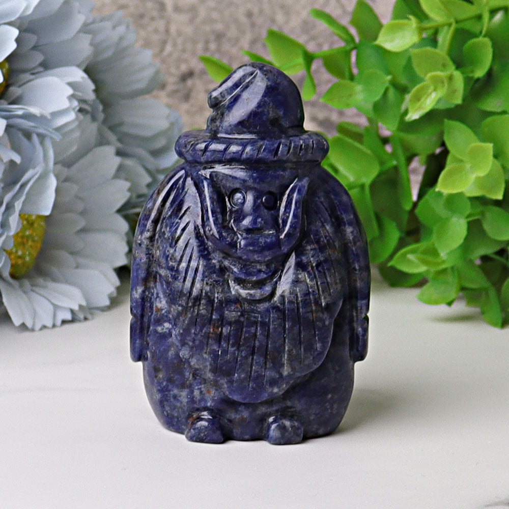 3.1 inch Crystal Santa Claus Figurine for Spiritual Decor