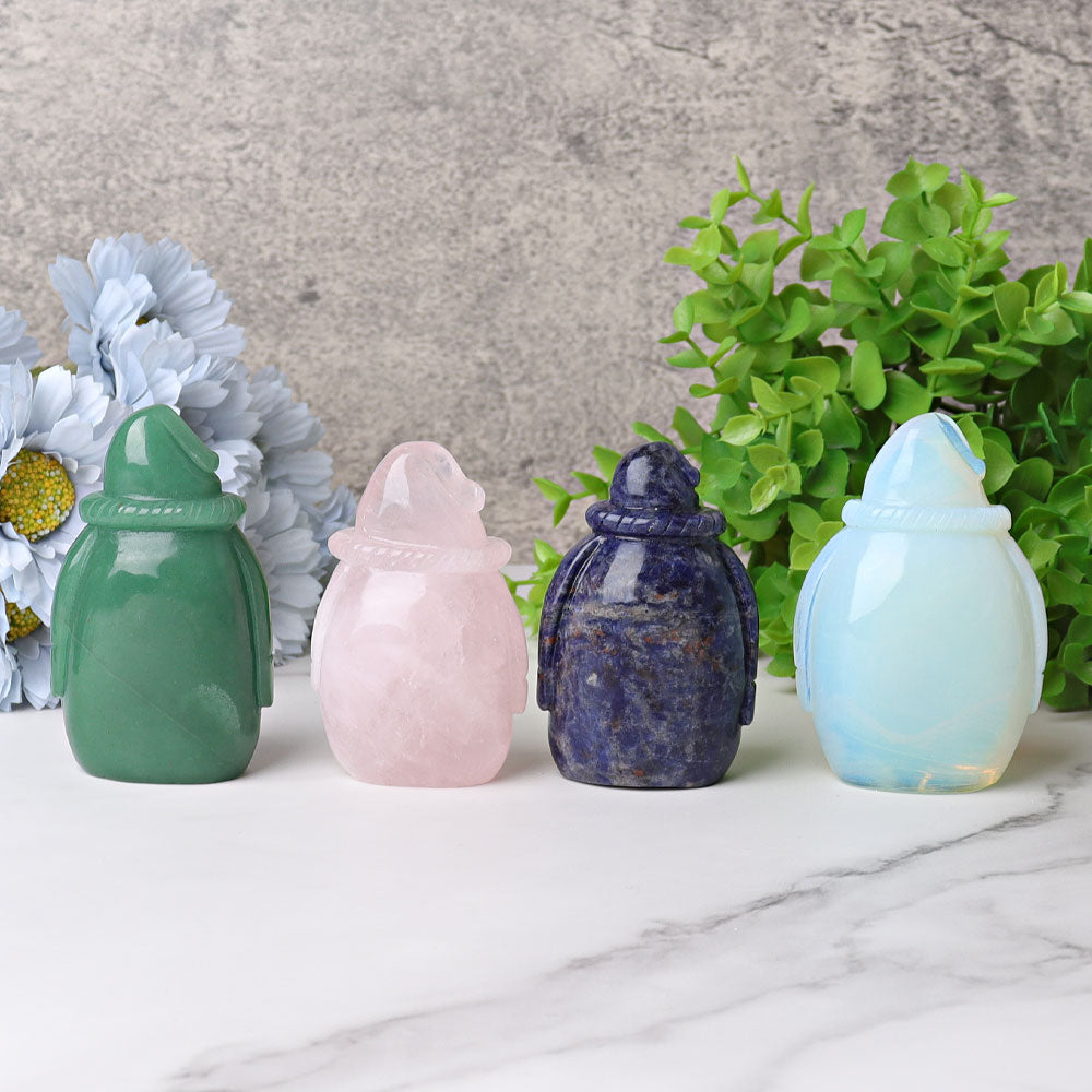 3.1 inch Crystal Santa Claus Figurine for Spiritual Decor