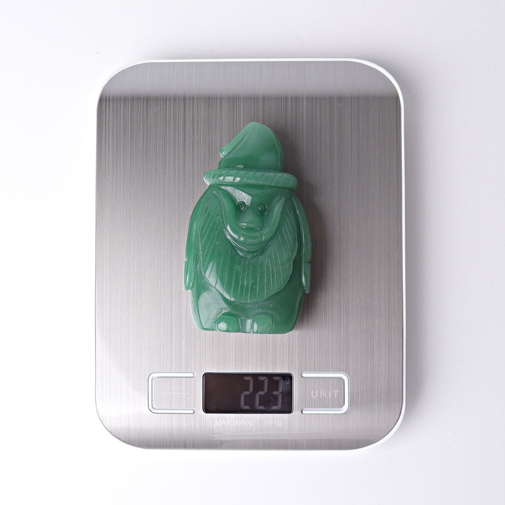 3.1 inch Crystal Santa Claus Figurine for Spiritual Decor