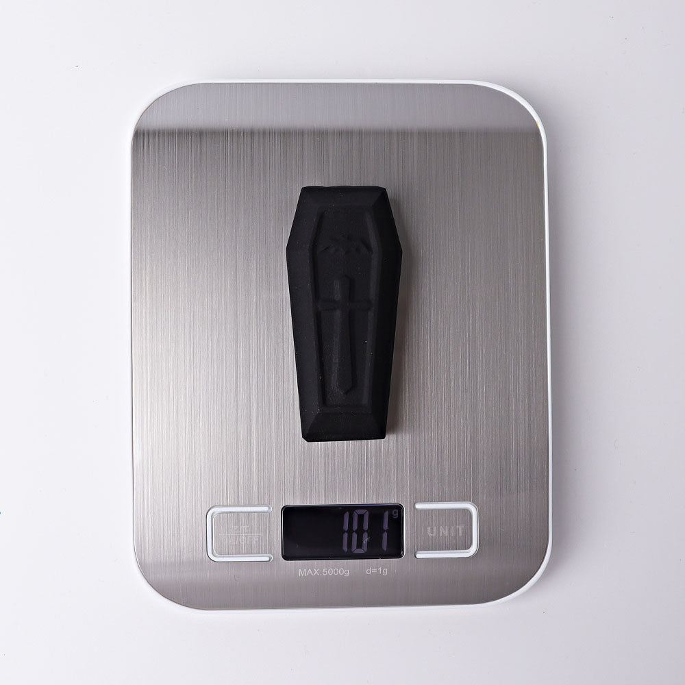 3.1 inch Matt Black Obsidian Coffin Crystal Figurine