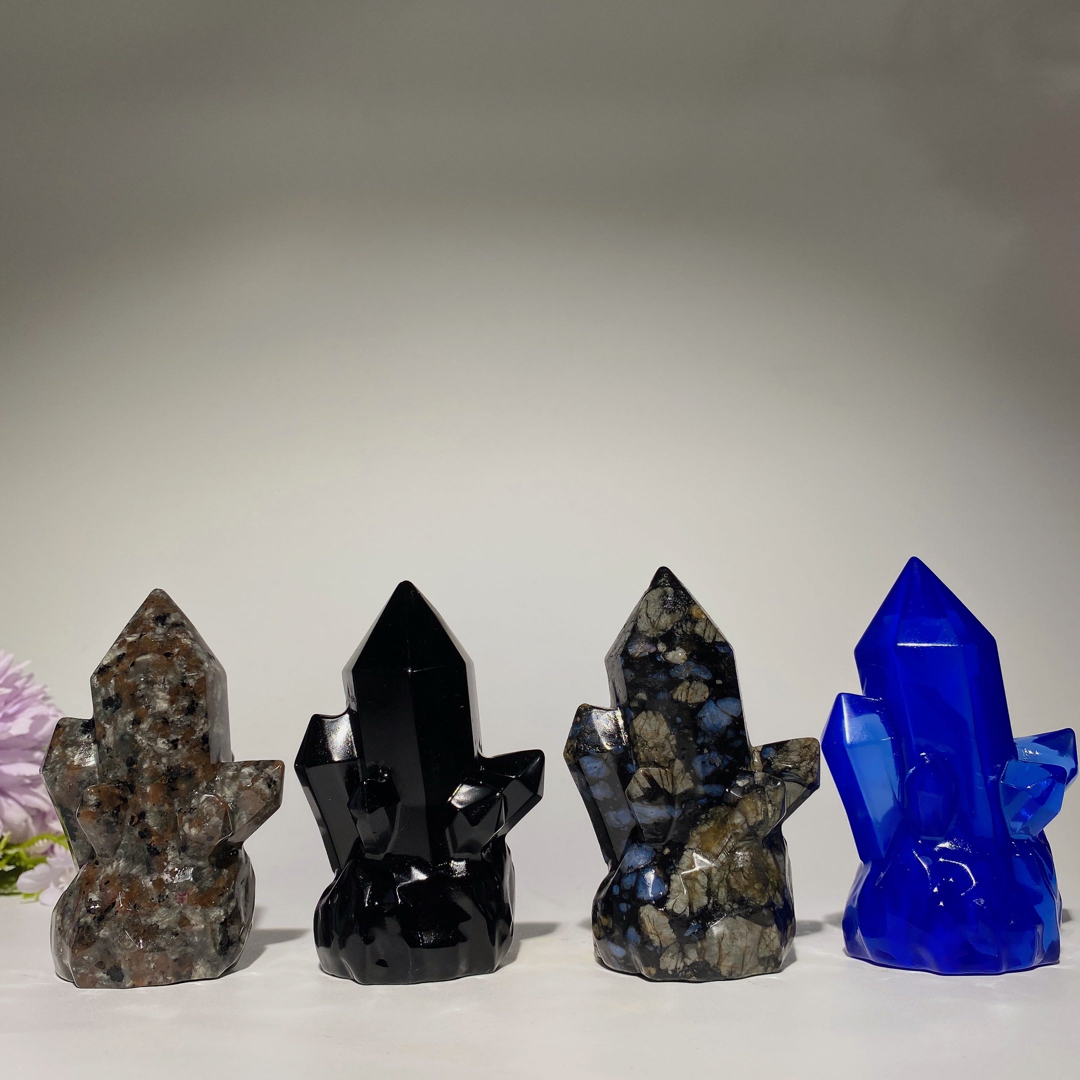 3.1 Inch Mixed Crystal Clusters for Healing & Meditation