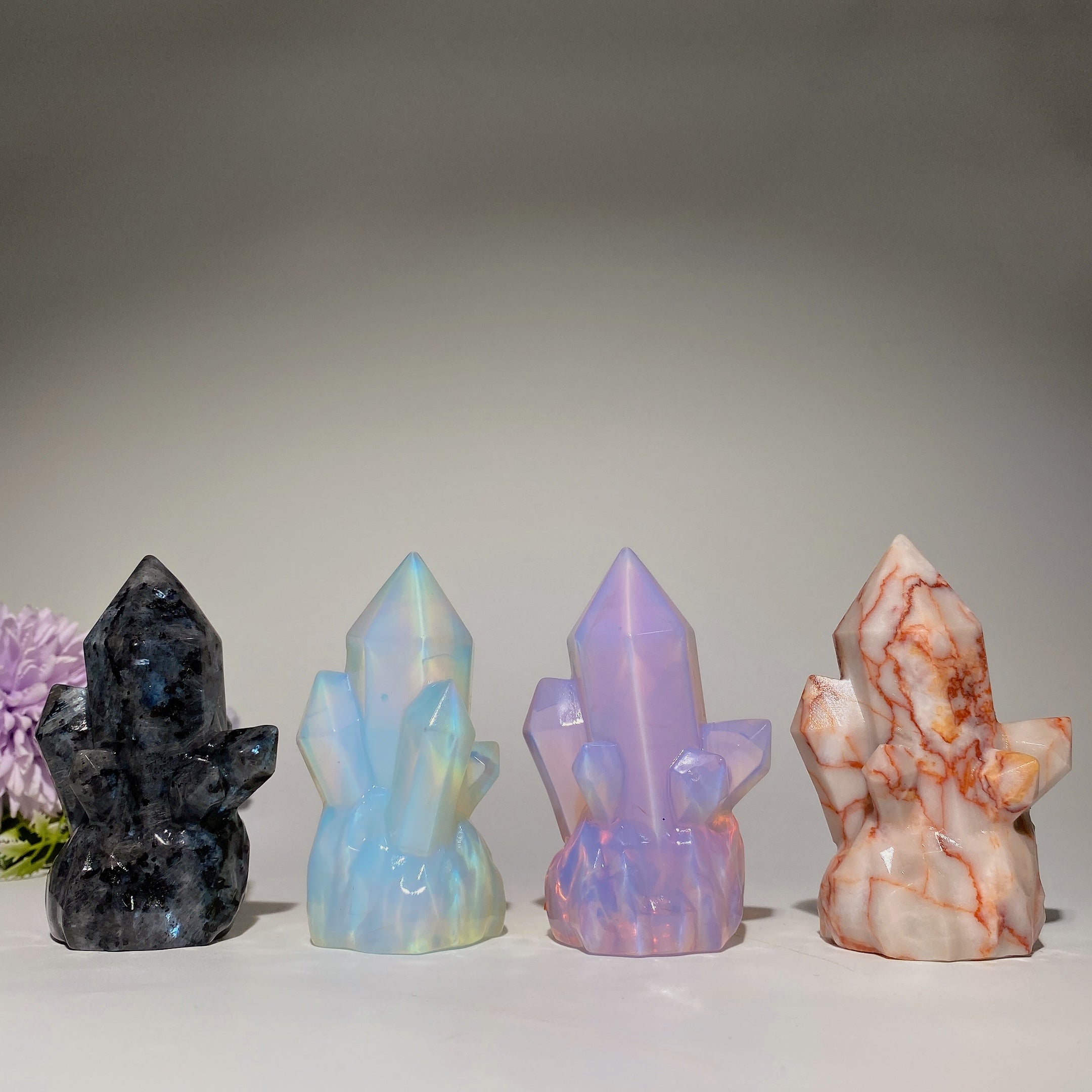 3.1 Inch Mixed Crystal Clusters for Healing & Meditation