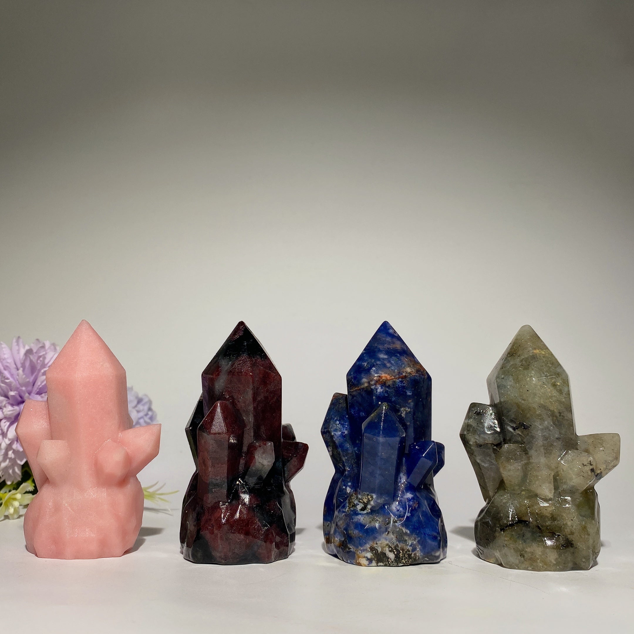 3.1 Inch Mixed Crystal Clusters for Healing & Meditation