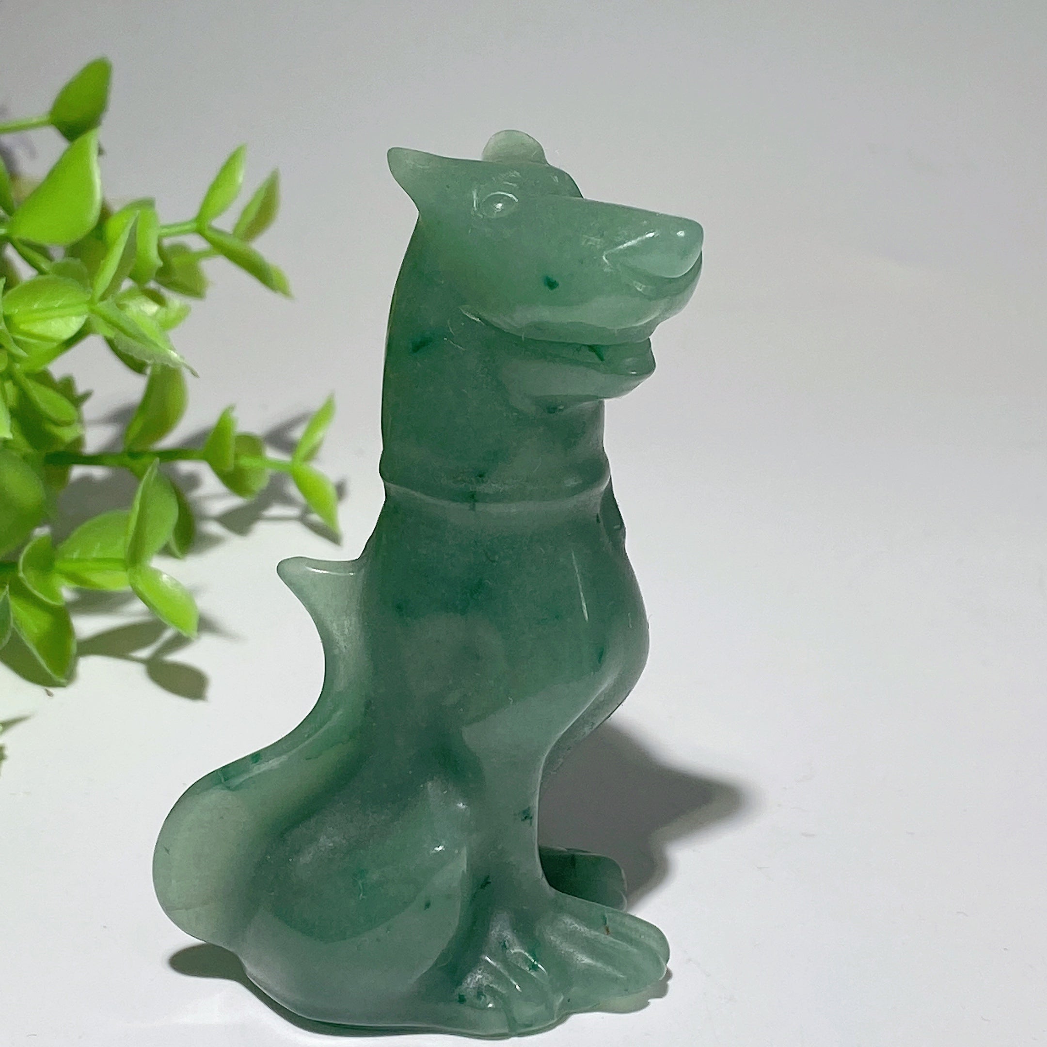 3.1 inch Mixed Crystal Dog Sculpture for Healing Energy