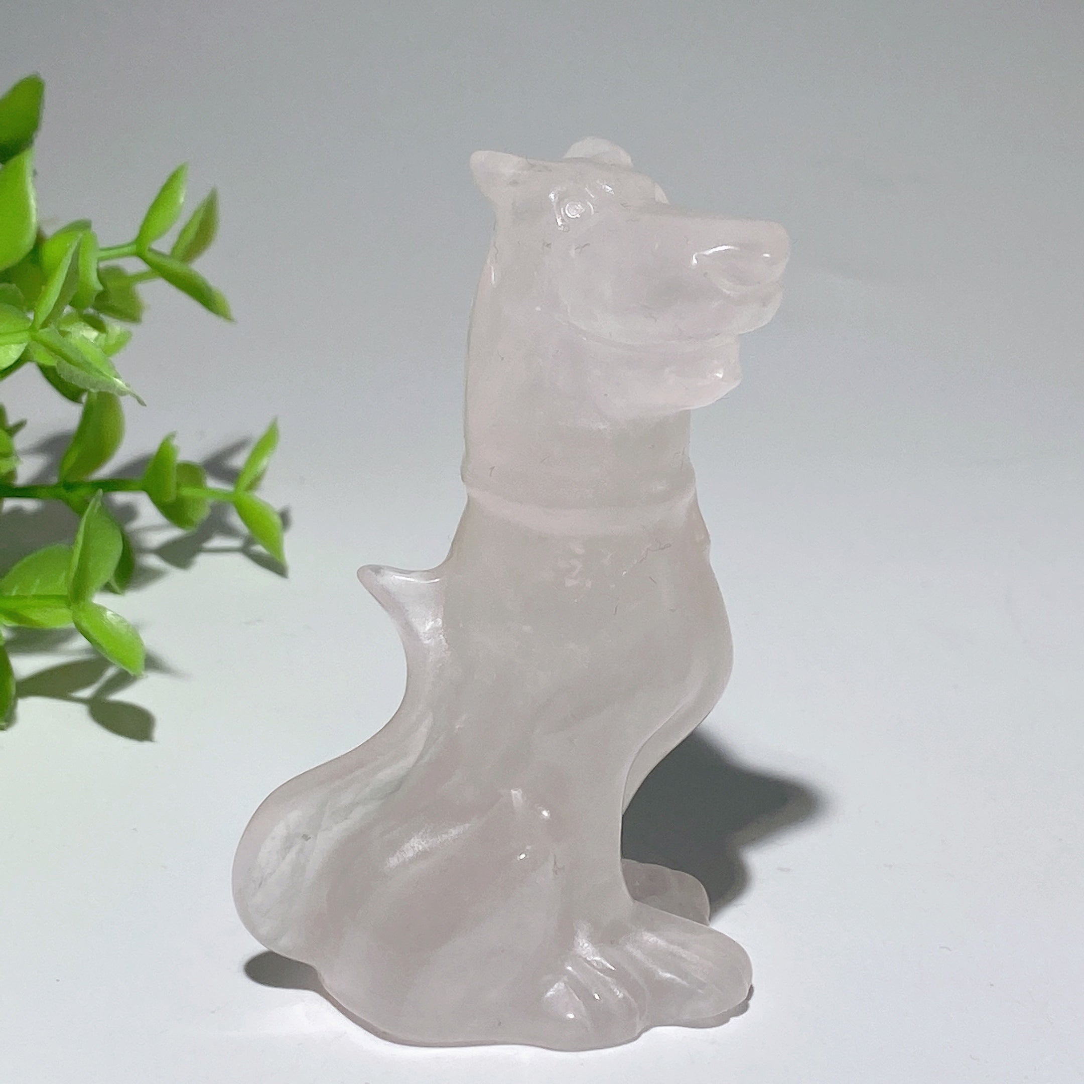 3.1 inch Mixed Crystal Dog Sculpture for Healing Energy