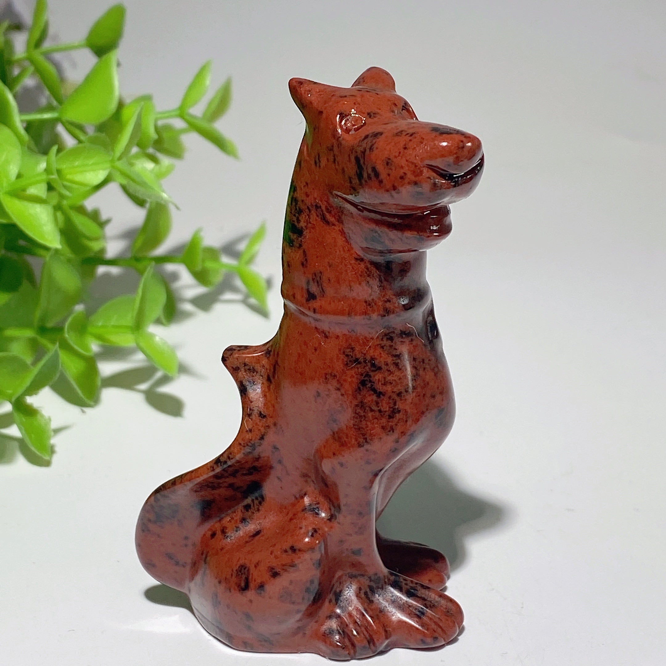 3.1 inch Mixed Crystal Dog Sculpture for Healing Energy
