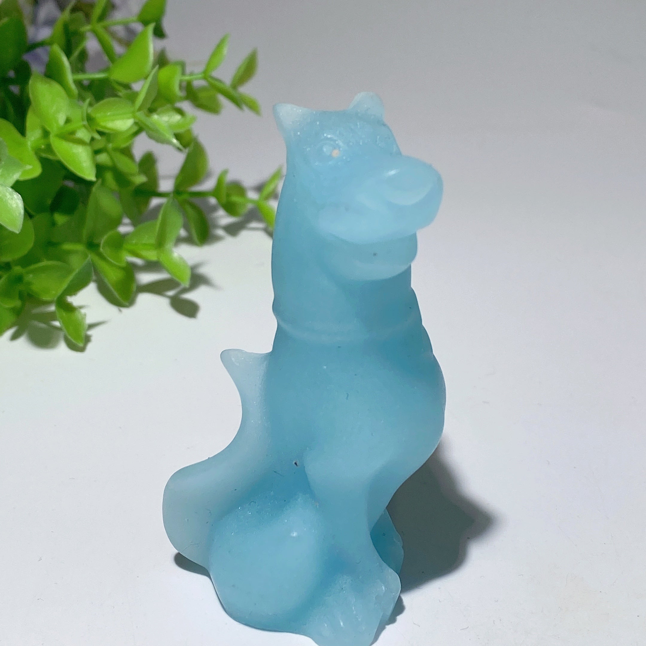 3.1 inch Mixed Crystal Dog Sculpture for Healing Energy