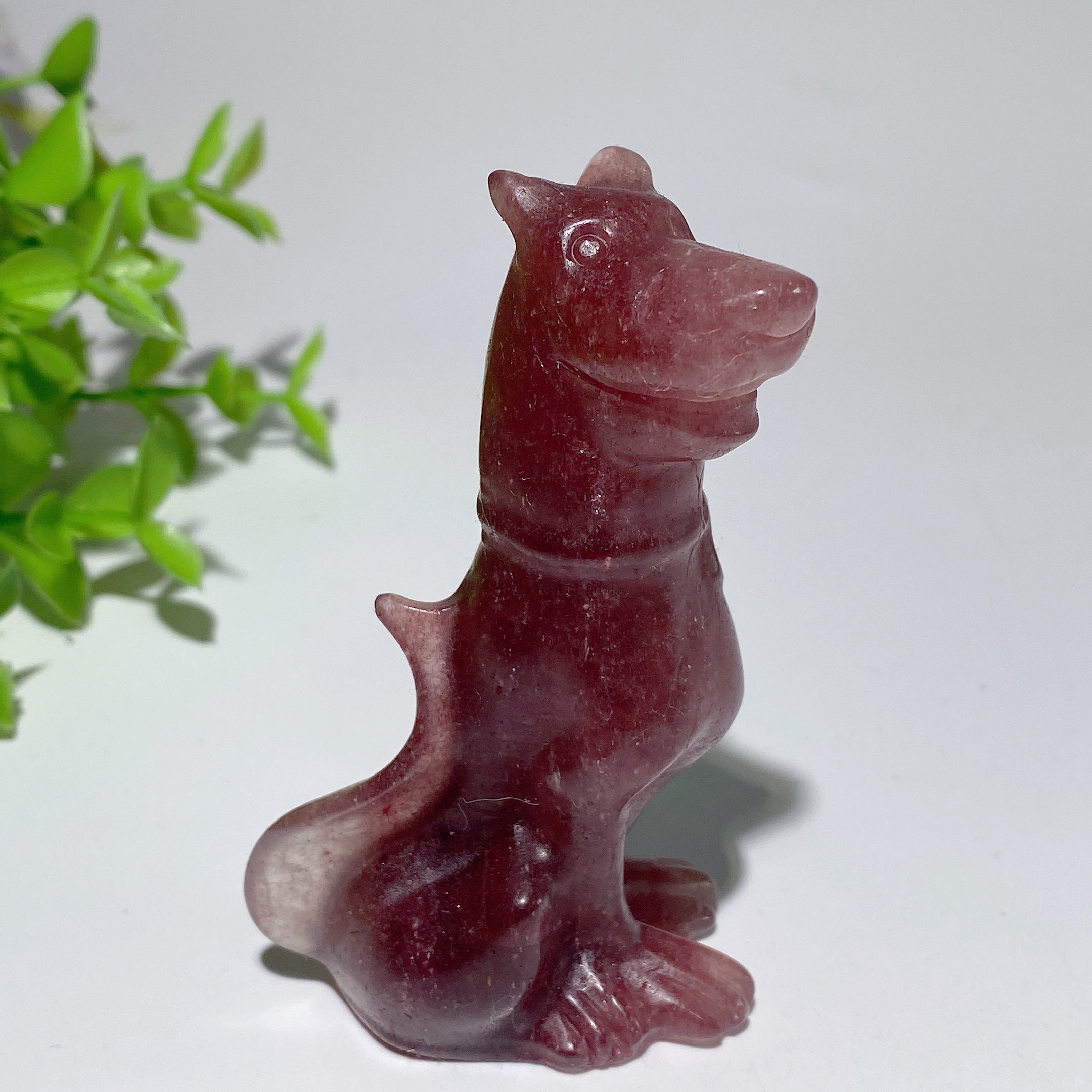 3.1 inch Mixed Crystal Dog Sculpture for Healing Energy