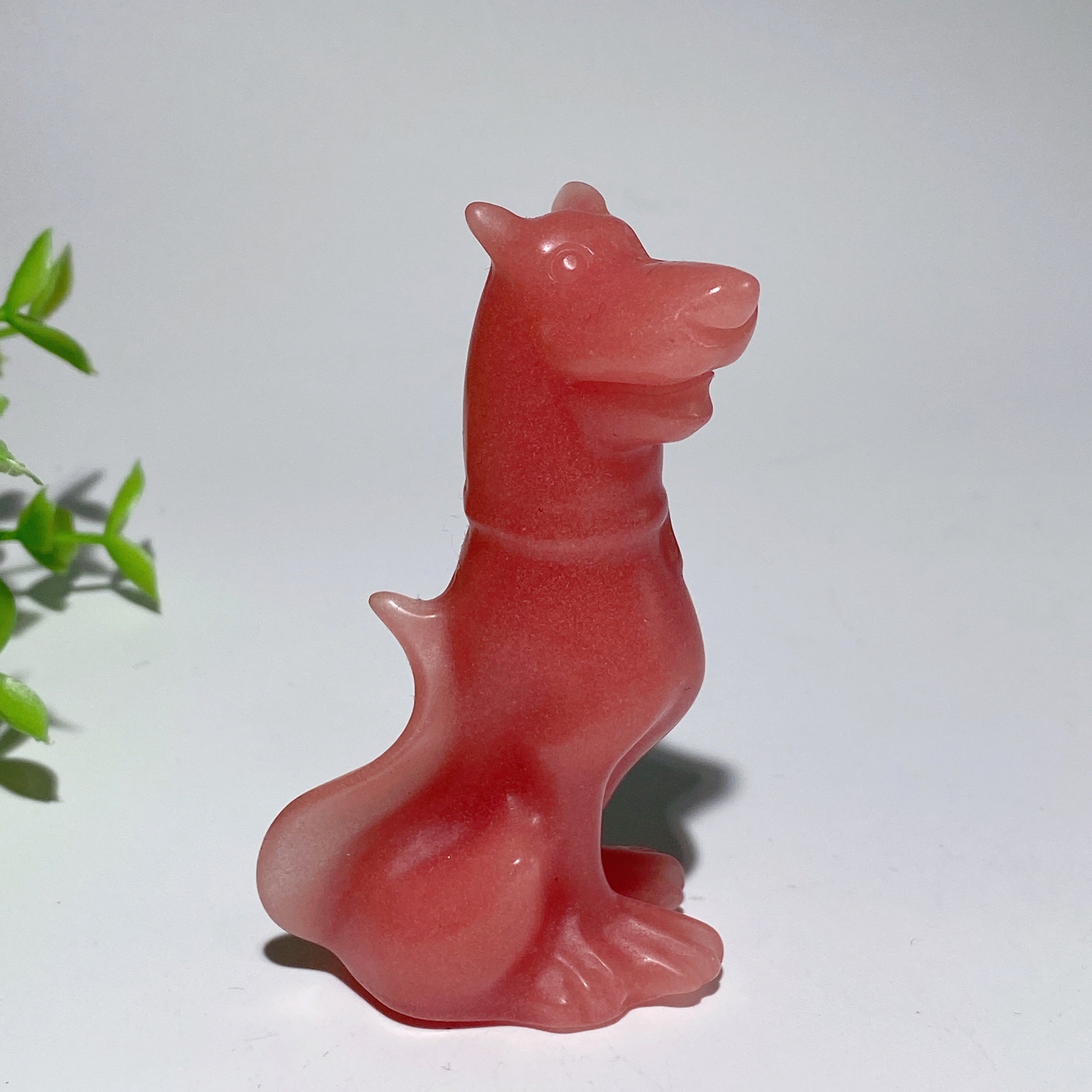 3.1 inch Mixed Crystal Dog Sculpture for Healing Energy